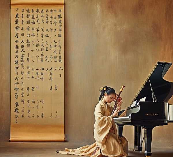泥鳅旋律，五线谱与钢琴谱的跨界交响,捉泥鳅的旋律，五线谱与钢琴谱的跨界演绎,旋律,音符,第1张