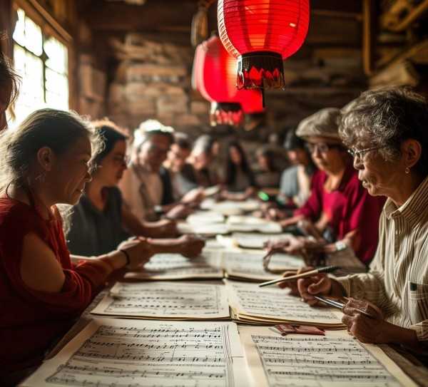 南泥湾旋律解析，红色经典与时代精神传承,南泥湾简谱解析，红色歌曲的经典旋律与时代精神传承,旋律,音符,音乐魅力,第1张