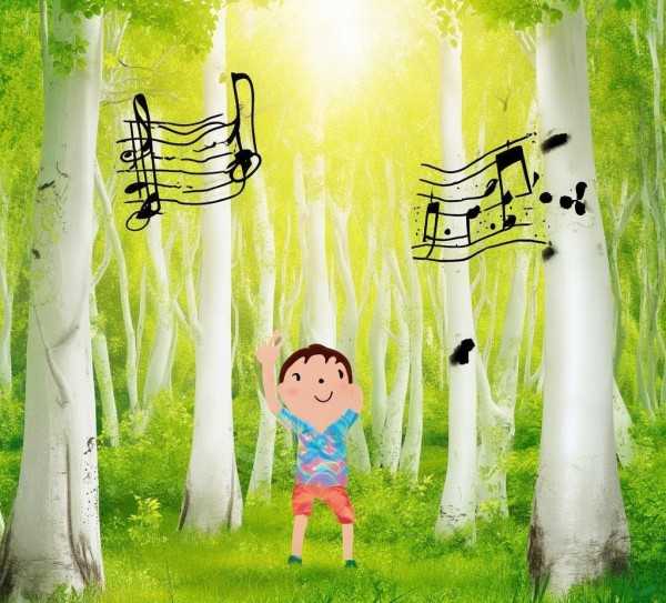 白杨树儿歌简谱解析，绿色启蒙中的音乐之旅,幼儿歌曲白杨树简谱解析，寓教于乐的绿色启蒙之旅,旋律,第1张