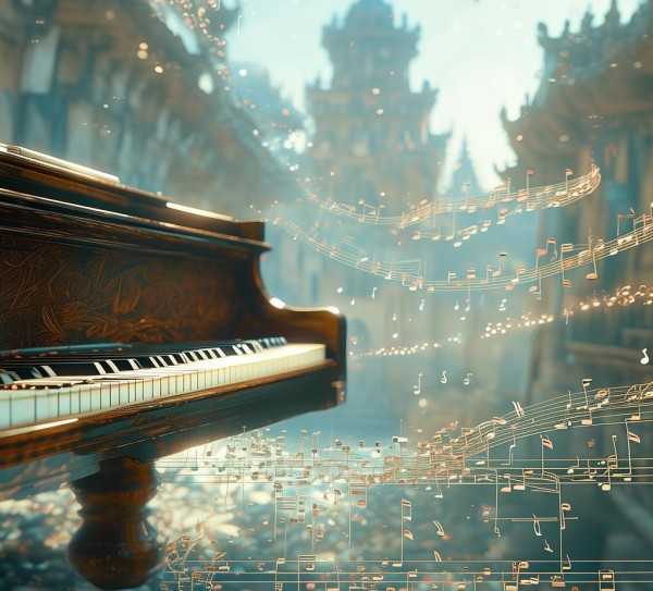 宫崎骏经典旋律，之城钢琴曲五线谱揭秘,之城钢琴曲五线谱，探寻宫崎骏音乐的经典旋律,旋律,情感,音符,第1张