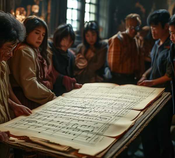 主当我向你跪下，一曲传唱背后的感人故事与传承历程,主当我向你跪下的时候歌谱背后的故事与传承,旋律,情感,温暖,第1张